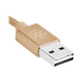 thumbnail image 2 of SilverStone Technology CPU01G-1800 Micro USB Cable for Smartphone / LG / Samsung / Reversible USB-A / Reversible Micro USB-B / 1800mm / Gold, 2 of 8