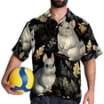 thumbnail image 4 of Tmall Men's Short Sleeve Beach Shirts, Casual Button Down Poplin Printed Summer Tops - Unisex, 4 of 6