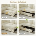 thumbnail image 4 of Neche Sectional Sofa with Storage Seat L Shaped Couch with Reversible Chaise Convertible Sectional Couches for Living Room, Beige, 4 of 12