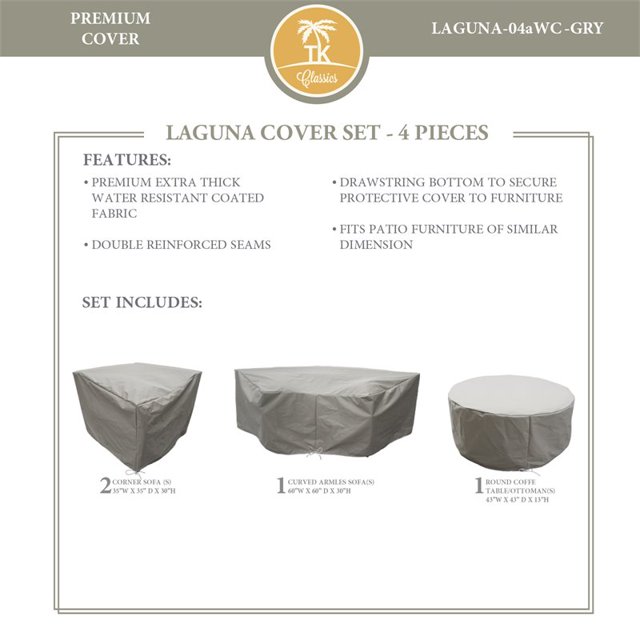 Housse de Protection LAGUNA-04a en Gris