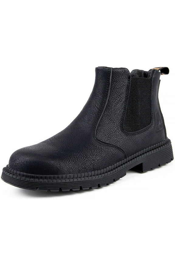 Steel Toe Work Boots for Men Women Leather Safety Shoes Waterproof Construction Shoes Hiking Boots Industrial Work Shoes