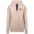 thumbnail image 2 of Women's Levelwear Khaki Montreal Canadiens Waterfall Stained Glass Pullover Hoodie, 2 of 3