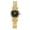 Goldblack, variant on Women's Round Rhinestone Watch: Adjustable Stainless Steel Band Rhinestone Dot Markers Analog Quartz Wristwatch for Women, 3AM