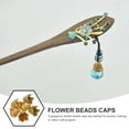 thumbnail image 2 of 6pcs Flower Bead Cap Metal Bead Caps Assortment Flower Spacer Bead End Caps, 2 of 8