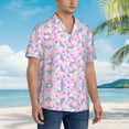 thumbnail image 5 of Unicorns Colorful Pattern Hawaiian Shirts For Men, Summer Short-Sleeve Relaxed-Fit Button-Down Shirts 3x-Large, 5 of 9