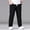 c02Black, variant on Mens Plus Size Trendy Jeans Joggers Stretchy, Elastic Waist Drawstring Pockets Denim Pants, Big and Tall Casual Stacked Jeans Black L
