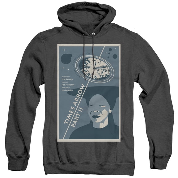 Star Trek Tng Season 6 Episode 1 Adult Heather Hoodie Sweatshirt Black