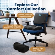 Everlasting Comfort Memory Foam Seat Cushion for Office Chairs and Car Seats