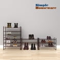 thumbnail image 5 of Simple Houseware 3-Tier Stackable Shelves Storage Utility Rack, Bronze, 5 of 5