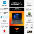 thumbnail image 6 of HP Victus 15.6'' FHD 144Hz IPS Gaming Laptop, Intel Core i5-13420H, 24GB DDR4 RAM, 512GB SSD, NVIDIA GeForce RTX 4050 6GB, Backlit Keyboard, Win11 Home, Mica Silver with Tigology Accessories, 6 of 8