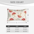 thumbnail image 4 of Xecao Cartoon Flat Mushrooms for Decorative Throw Pillow Case for Couch,Sofa or Bed Set,Pillow Cover for Sofa Home Decor Ideal Gift-20"x30", 4 of 6