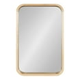 thumbnail image 2 of Kate and Laurel Hutton Modern Rounded Rectangle Wall Mirror, 20 x 30, Natural Wood, Decorative Scandinavian Rectangular Wall Decor Accent with Radiused Corners, 2 of 8