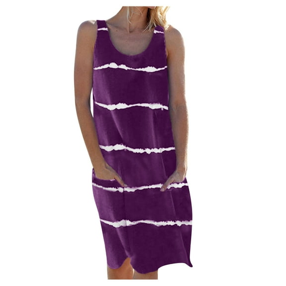 Sngxgn Women Long Tank Tops Ankle Length Maxi Dress Bodycon Sleeveless Racerback(Purple,S)