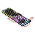 thumbnail image 2 of Shop Now, USB Wired Gaming Keyboard, Mechanical Keyboard with Floating Keycaps, LED Backlit Ergonomic Keyboard for Desktop Gaming and Office Work Clearance & Promo | Plastic, Black, 2 of 7