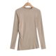 thumbnail image 1 of HongQid Womens Long Sleeve Shirts Crewneck Tops Loose Fit Stretch Casual Basic Fall T-Shirts, 1 of 9