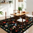 thumbnail image 2 of SARAG 5' x 7' Area Rug for Living Room Oriental Area Rug Medallion Indoor Area Rug Washable Boho Carpet for Living Room Bedroom, Black, 2 of 12