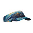thumbnail image 2 of Yiaed Vintage Colorful Patterned Dolphin Print Sport Sun Visor Hats Adjustable Empty Top Baseball Cap Cotton Ball Caps for Women and Men, 2 of 5