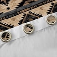 thumbnail image 3 of Manfei Hippie Aztec Curtains Pack of 2 (42x84), Pale Brown Curtains for Living Room, Bohomian Western Black Out Curtains, Window Curtains Room Decoration, 3 of 6