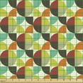 thumbnail image 2 of Ambesonne Abstract Art Fabric by the Yard Upholstery, Retro Geometric Forms, 5 Yards, Multicolor, 2 of 5