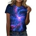 thumbnail image 2 of ALLLIST Short Sleeve Womens Tops Crew Neck Graphic T-Shirts Trendy Pullover Tops for Ladies, 2 of 4