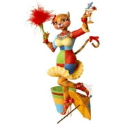 Kurt Adler Alley Cats Chita Dusting Table Piece, MultiColor