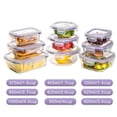 thumbnail image 2 of Bayco Glass Storage Containers with Lids, 9 Sets Glass Meal Prep Containers Airtight, Glass Food Storage Containers, Glass Containers for Food Storage with Lids - BPA-Free(Purple), 2 of 4