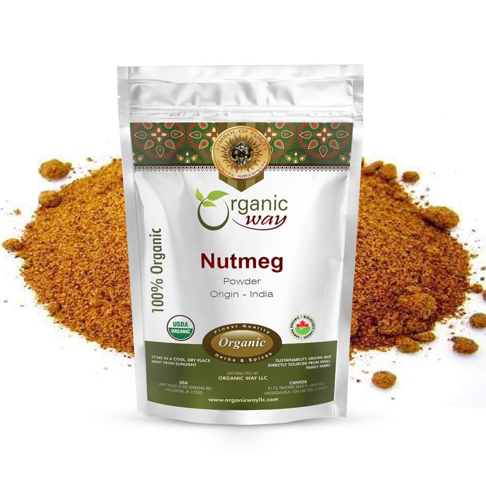 Organic Way Ground Nutmeg Powder (Myristica fragrans) Healthy