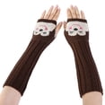 thumbnail image 2 of Winter Arm Warmer Gloves Warm Knit Wool Fingerless Gloves, 2 of 3