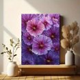 thumbnail image 6 of Textured Violet Floral Oil Painting Canvas Print, Perfect Wall Art for Living Room Bedroom Office Dining Room Hallway, 6 of 8