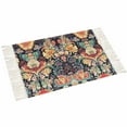 thumbnail image 2 of Boho Flowers Bath Rug 2x3ft Woven Bathroom Entryway Runner Rug,Tribal Bohemian Colorful Traditional Floral Washable Living Room Hallway Bedroom Kitchen Carpet with Tassels,Indoor Outdoor Doormat, 2 of 5