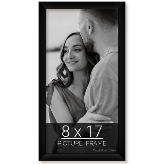 8x17 Black Picture Frame for Puzzles Posters Photos or Artwork