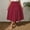 Wine, variant on Qulqfy Womens Summer Maxi A-Line Long Skirts Layered Ruched Flowy Plus Size Black Skirt 2XL
