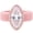 A-Pink, variant on Silicone Rings for Women Marquise Cut Halo Rubber Engagement Rings Wedding Ring 5A CZ Ocen color Jewelry for Her Size 5