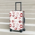 thumbnail image 6 of Susaid Red Lips Print Elastic Washable Suitcase Cover with Hidden Zipper, Fits 18-32 Inch Luggage for Protection During Travel-Medium, 6 of 7