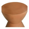 thumbnail image 3 of Moe's Home Collection Hourglass Stone Outdoor Stool Orange Color, 3 of 4