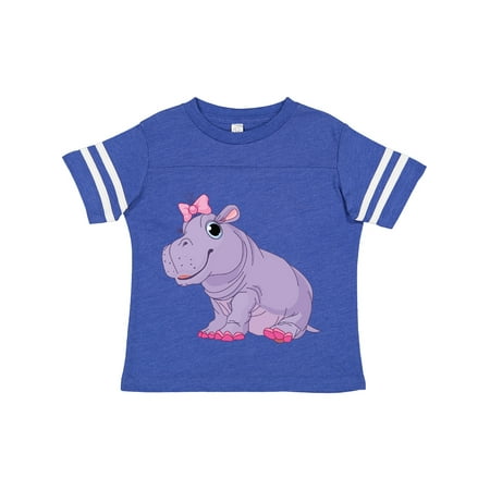 

Inktastic Cute Purple Hippo Gift Toddler Toddler Girl T-Shirt