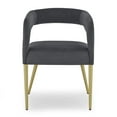 thumbnail image 3 of Intexca Chaise d'Appoint à Dossier Creux 2 Pcs, Tissu Flanelle avec Accoudoirs, 3 of 5