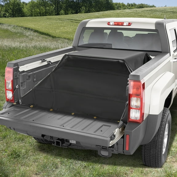 Cargo Tarpaulin, Waterproof Truck Tarpaulin, Black, Great for Warehouses, Truck Beds, Storage Yards, Moving Vans, Construction Sites, Camping Gear Protection, and More