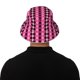 thumbnail image 5 of Fotbe pink and black argyle Sombrero Tipo Pescador con Estampado – Sombrero de Sol de Algodón de Moda para Playa, Golf, Pesca, 5 of 6