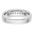 thumbnail image 5 of Solid 14k White Gold Lab Grown Diamond Men's Ring Band Wedding Band Ring Size 12 (.32 cttw.), 5 of 8