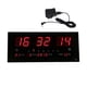 thumbnail image 3 of 2xReloj de pared digital LED Calendario de tiempo Temperatura Despertador eléctrico EE. UU. BLESIY Reloj de pared LED digital, 3 of 6