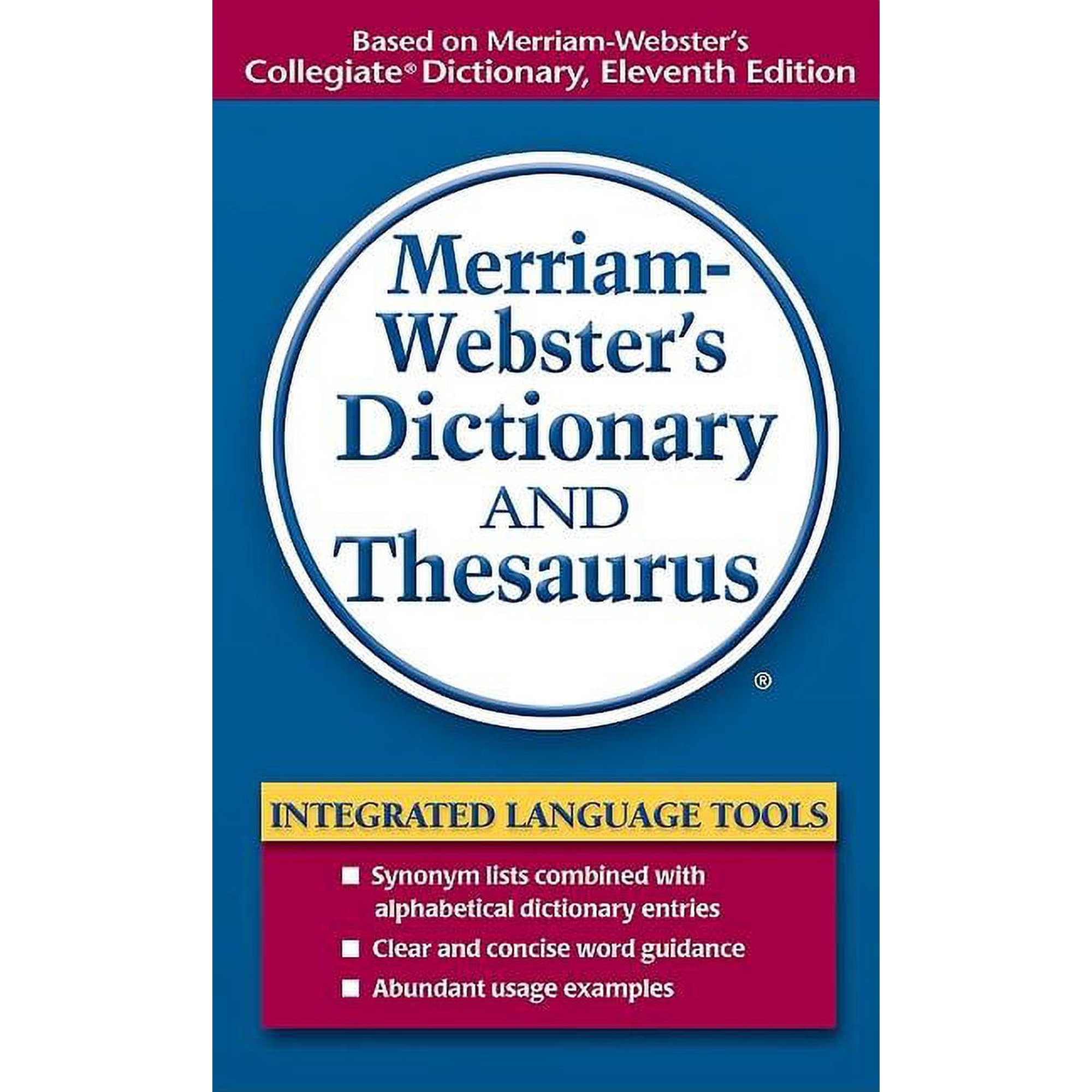Merriam-Webster's Dictionary and Thesaurus (Paperback) by Merriam-Webster (Creator)
