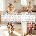 thumbnail image 4 of CAICJ98 Baby Girl Clothes Newborn Infant Girls Fall Winter Outfit Long Sleeve Ruffle Romper Pants Headband Sets,Size 6-12 Months, 4 of 8