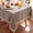 Brown, variant on MeyJey Tablecloths for Rectangle Tables, Waterproof Linen Cotton Farmhouse Table Cloths with Tassel for Kitchen Dining, 55”x84”, Green