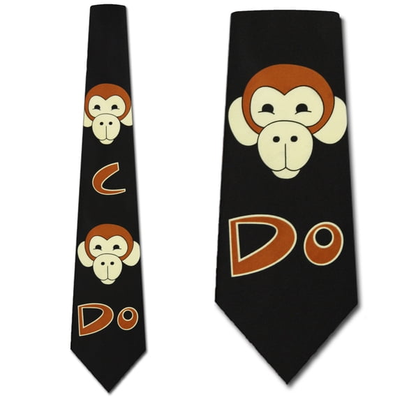 Monkey See Monkey Do Necktie Mens Tie