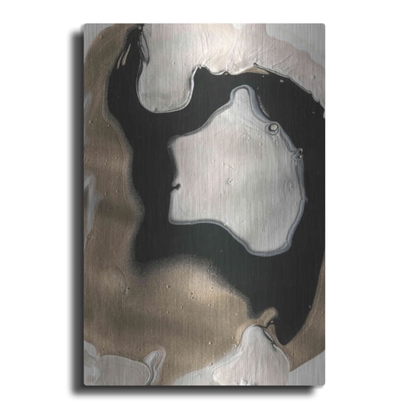 Luxe Metal Art 'Will o' the Wisp II' by Alicia Ludwig, Metal Wall Art, 12"x16"
