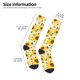 thumbnail image 2 of Fotbe Navy Blue Leaf Sunflower Calcetas Divertidas Estampadas para Hombre y Mujer, Calcetas de Algodón hasta la Rodilla para Caminar, Correr, Enfermería y Embarazo, 2 of 6
