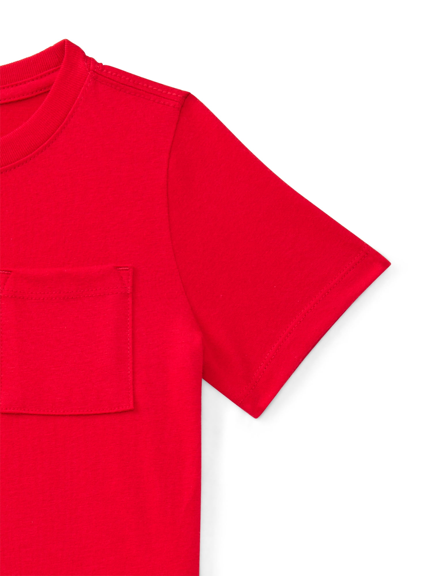 Wonder Nation Toddler Boys' Pocket Tee with Short Sleeves, Size 18M-5T