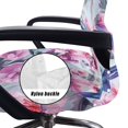 thumbnail image 5 of POLERO Brushed Elastic Fabric One Piece Desk Computer Chair Slipcover for Gaming Home Study, Non Slip Durable Office Chair Cover, Hummingbird Floral Design, 5 of 7