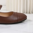 thumbnail image 6 of Miluxas Womens Ballet Mary Jane Flats Shoes Adjustable Strap Closed Toe Chic Footwear Brown 8.5(41), 6 of 9